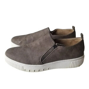 SOUL‎ Naturalizer Womens Size 9.5 Grey Turner Side-Zip Platform Sneaker Shoes